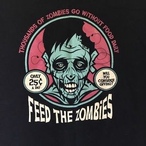 Think Geek Feed the Zombies T-shirt XL